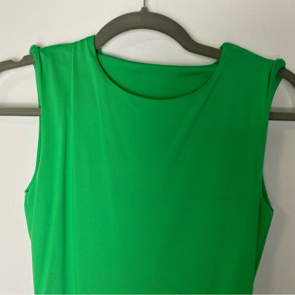 Sleeveless Shoulder Pads Green Bodysuit Size Small - Picture 2 of 6